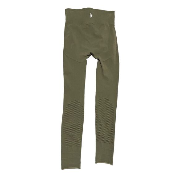 Free People Movement Dusty Olive Mesh Compression Leggings S - Picture 4 of 11